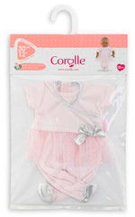 Corolle Sport Dance outfit on a doll during playtime, versatile for dress-up adventures.