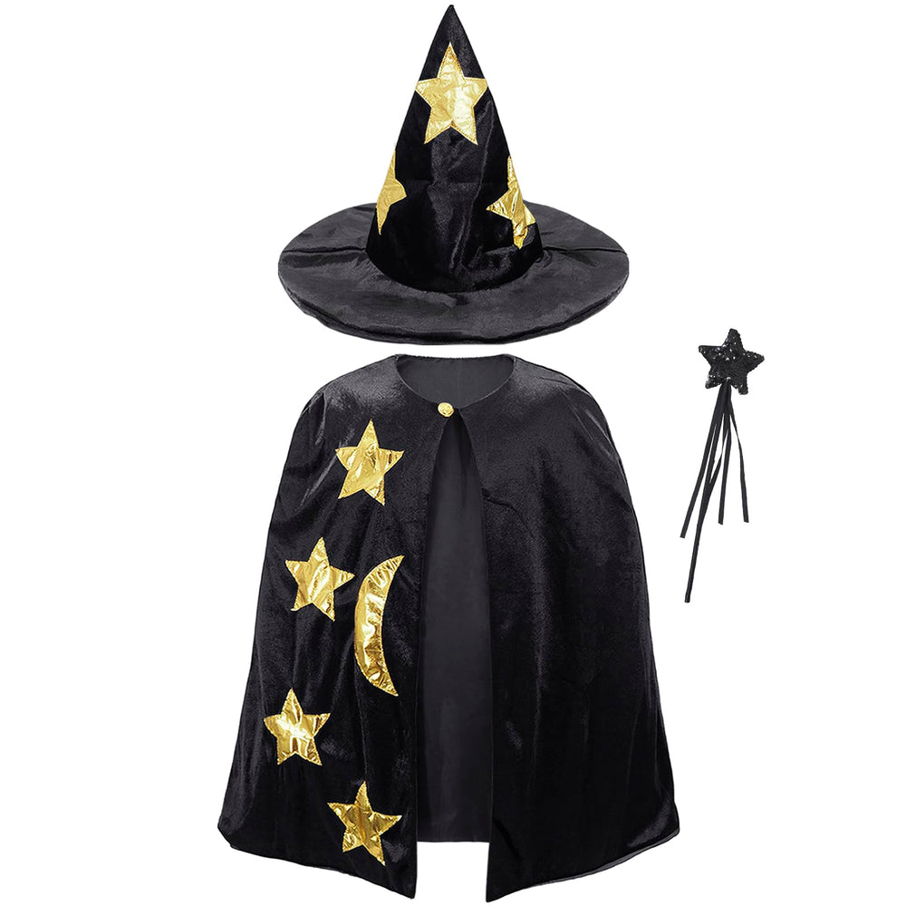 CosInStyle Cape with star pattern enhances fantasy outfits and photos.