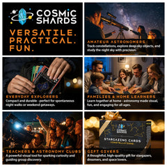 Cosmic Shards Stargazing Cards – gift-ready astronomy learning for all ages