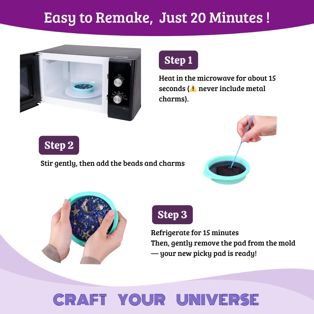 Cosmipad portable peace in palm demonstrates compact anxiety relief tool.