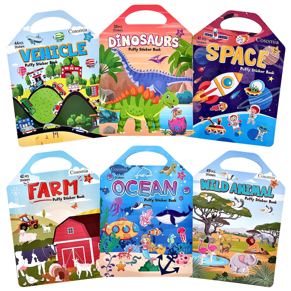 Cosomia Puffy Sticker Books Farm: engaging farm scenes for imagination and play