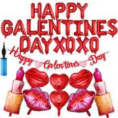 Cosweet Happy Galentines Day letters balloon set for festive backdrop