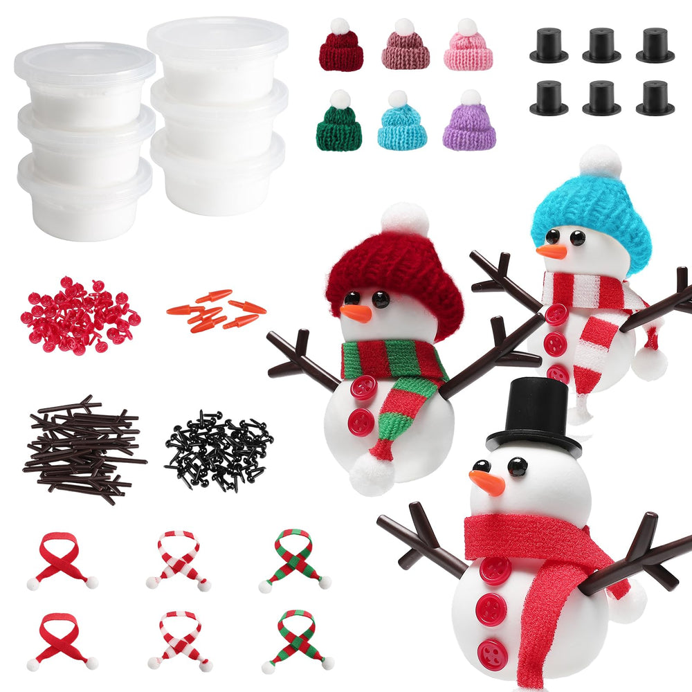 Cosweet snowman crafts kit 6-pack for festive DIY snowman decorations at home