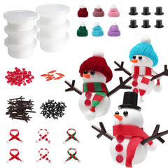 Cosweet snowman crafts kit 6-pack for festive DIY snowman decorations at home