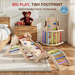COSYLAND Pikler Triangle Set triangle-tent sparks imaginative, cozy playtime