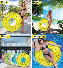 Durable heavy-duty PVC POZA float designed for long-lasting use.