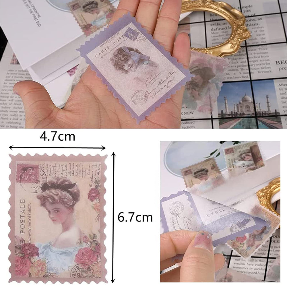 Cotrida vintage stamp stickers: classic beauty for DIY art and gifts