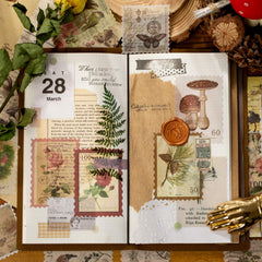 Cotrida vintage stamp stickers: retro paintings add nostalgic flair to cards