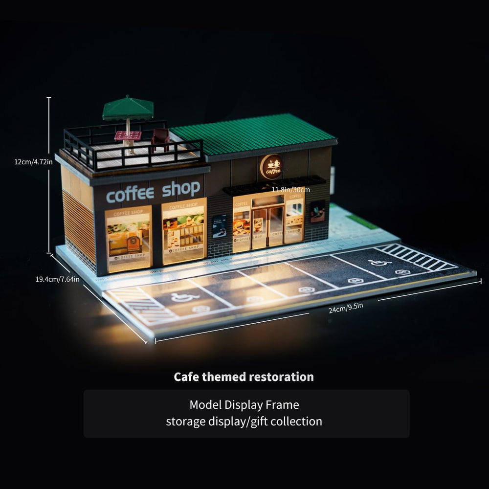 Cotymko five outdoor parking spaces for realistic diorama setups