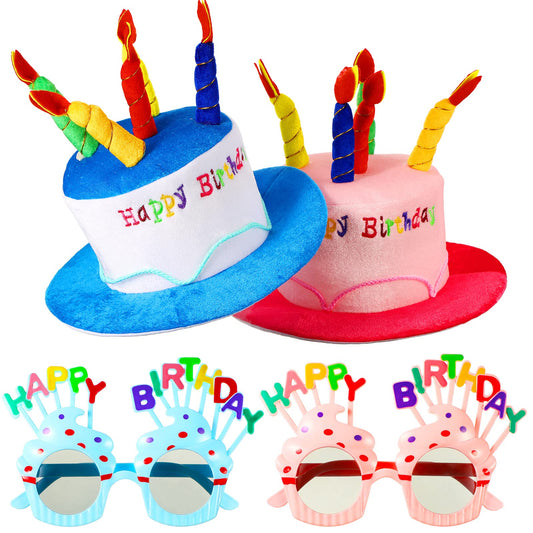 Coume plush birthday hats for adults add playful party flair