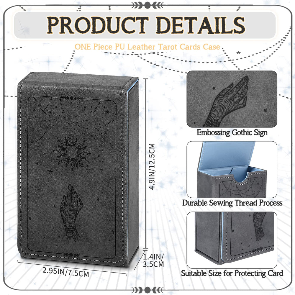 Coume tarot card holder with magnetic closure for quick, secure access.