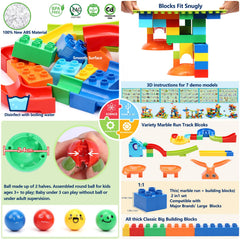 COUOMOXA Marble Run Blocks are large and easy to connect for confident builders.