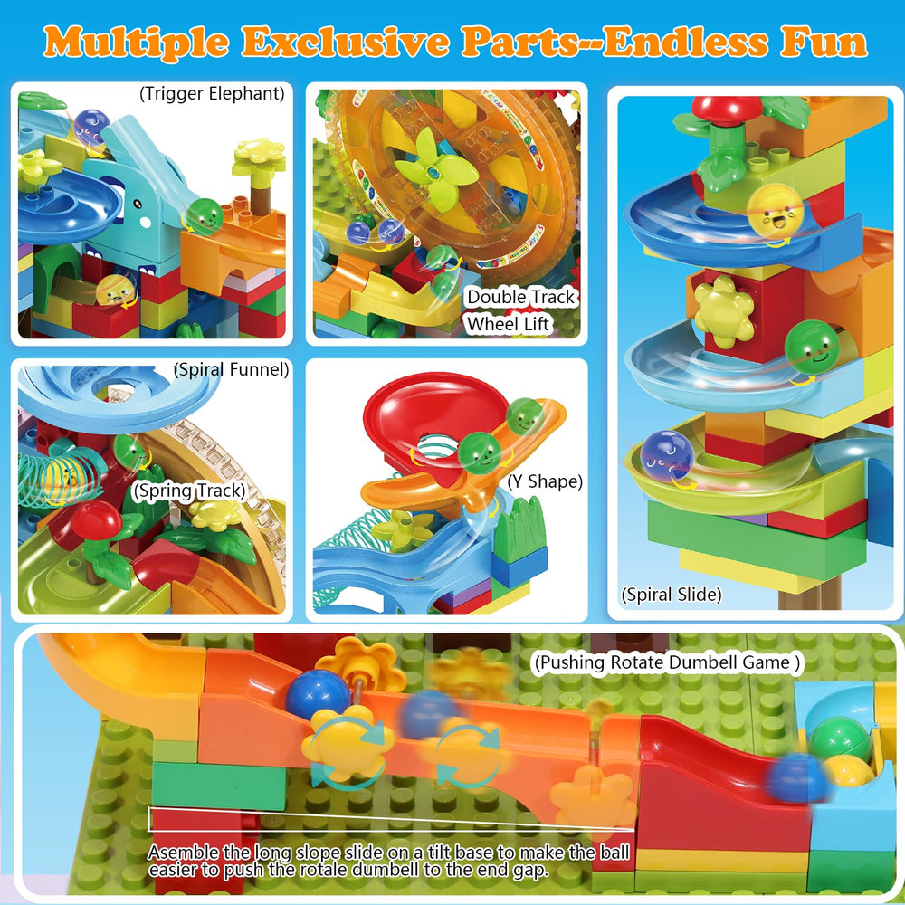 COUOMOXA Marble Run magic elephant module sparks imagination during play
