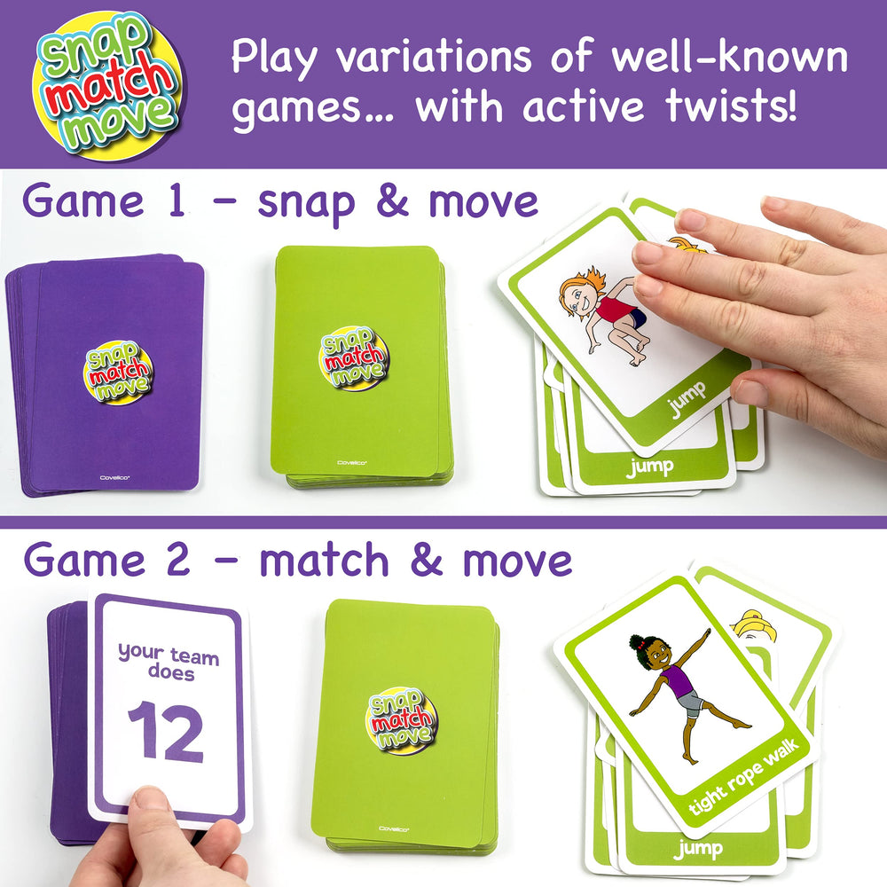 Covelico Kids Exercise Cards for indoor outdoor use encourages active learning