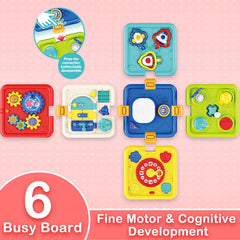 Covsen Montessori Busy Cube: pull action supports coordination and focus during play