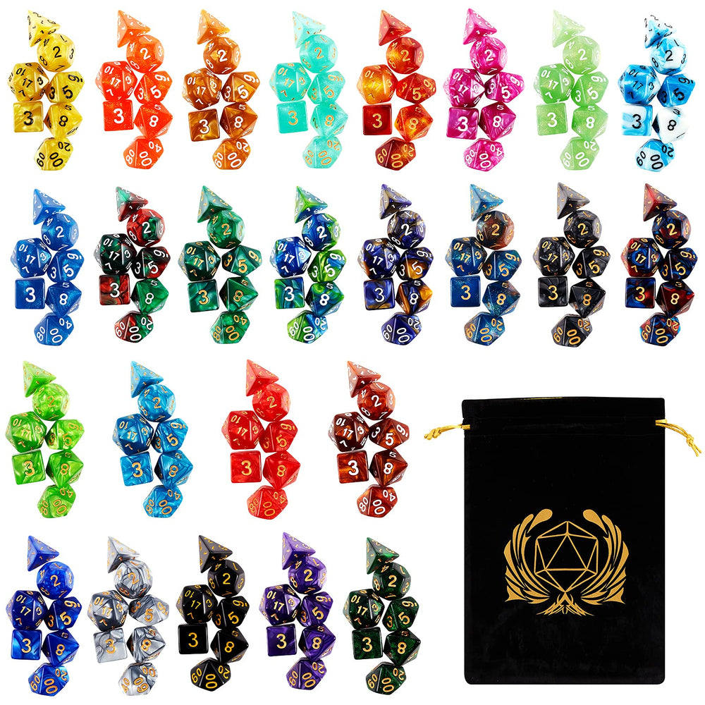 Coyeekn DND dice set offers varied colors for quick differentiation during play.