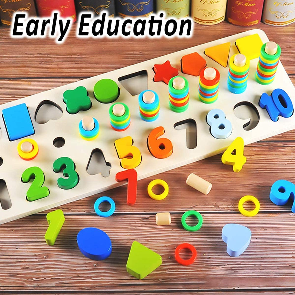 CozyBomB counting ring pegs aid color recognition and fine motor practice