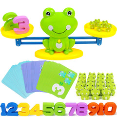 CozyBomB frog-scale-board helps kids explore balance during hands-on math play.