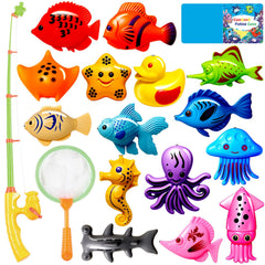 CozyBomB magnetic fishing toy set with pole and net supports coordination and hands-on play.