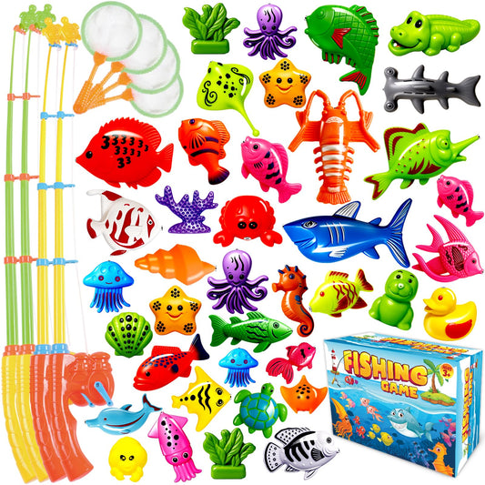 CozyBomB magnetic fishing set poles for sturdy, safe play.