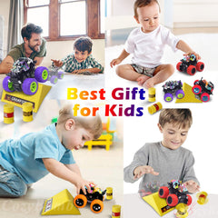 CozyBomB Monster Trucks packaged box ready-to-gift mini playset.