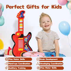 Cozybuy kid guitar designed for ages 2 to 5 with music discovery.