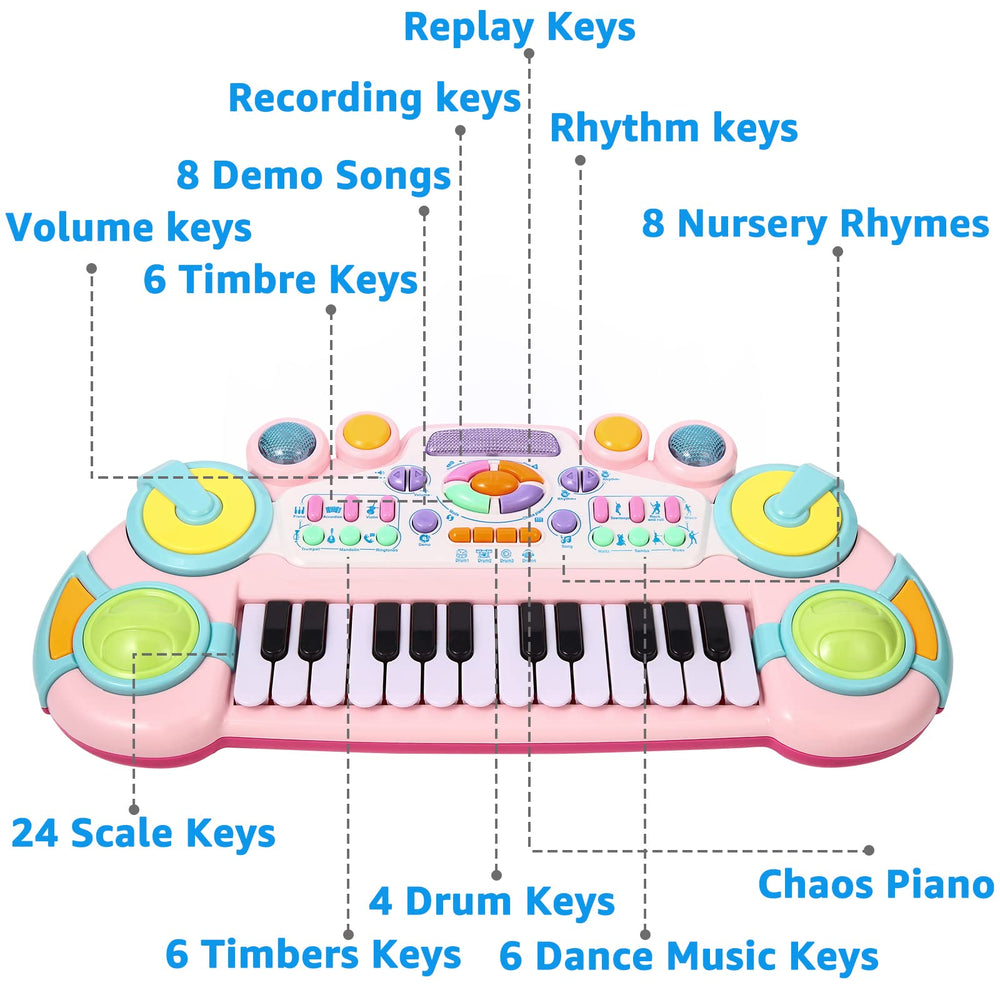 Cozybuy chaos piano mode sparks interactive music play for curious toddlers.