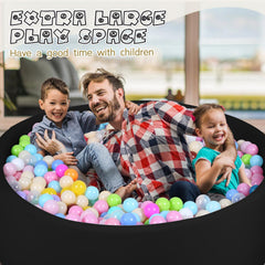COZYTRAUM ball pit placed in a cozy living room for family play
