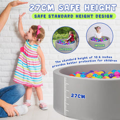 COZYTRAUM compact-storage stackable ball pit demonstrates space-saving design