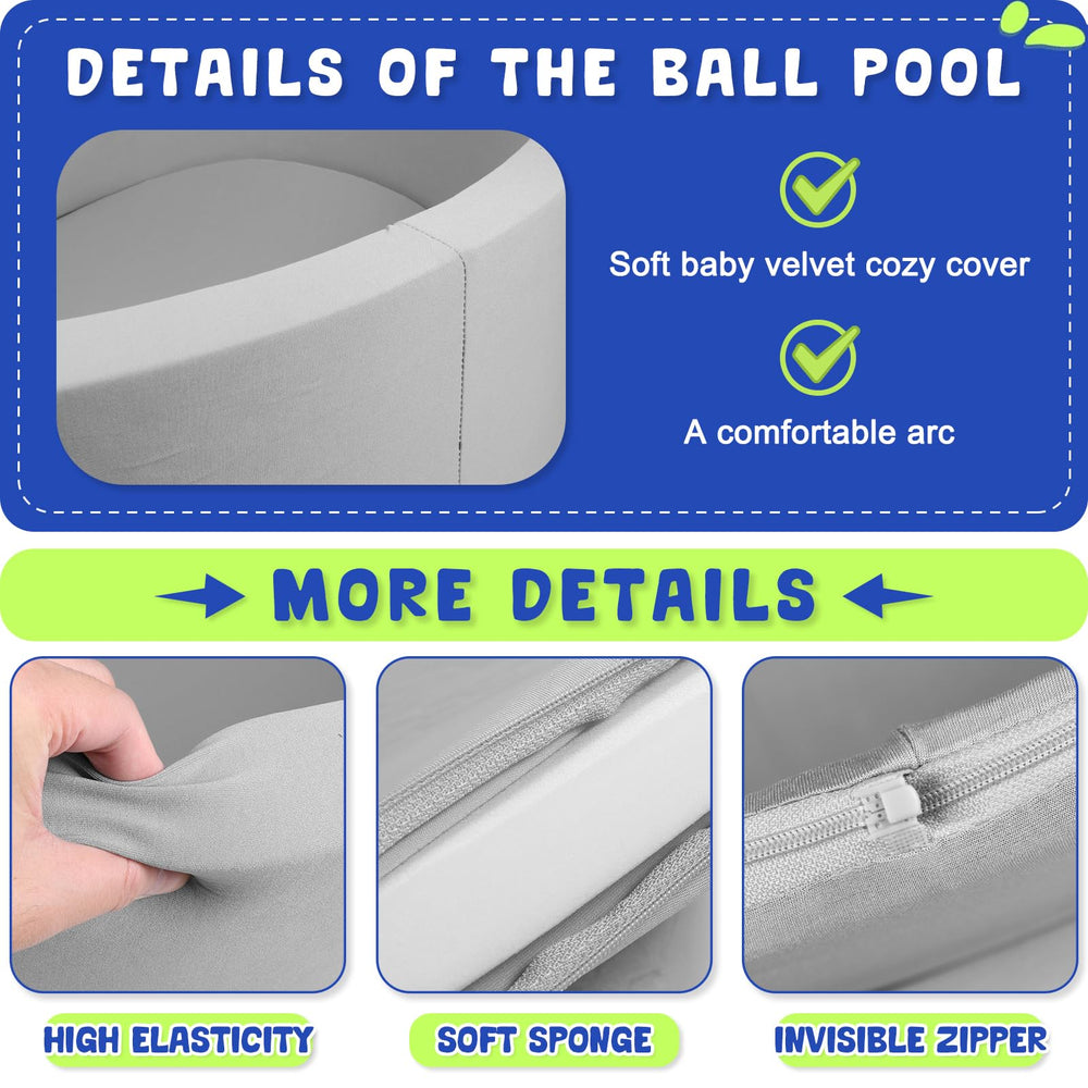 COZYTRAUM memory foam cushioned bottom for comfortable landings during play