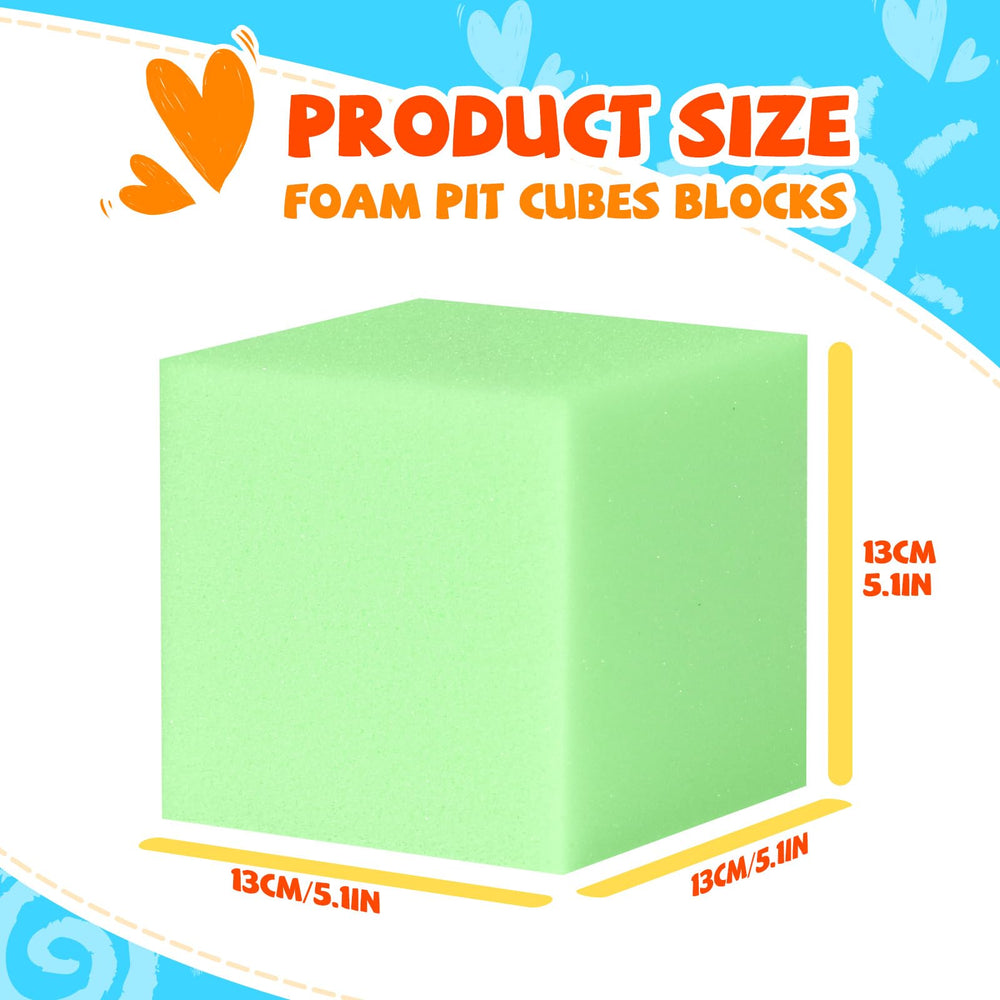Cozytraum multicolor foam cubes stacked to spark sorting and imaginative play