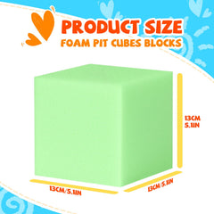 Cozytraum multicolor foam cubes stacked to spark sorting and imaginative play