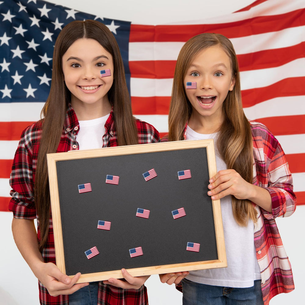 CPicdn American Flag Dome Sticker on notebook enhances patriotic organization