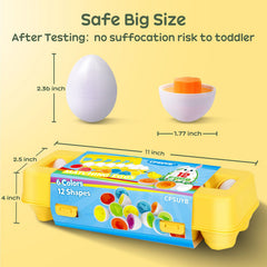 CPSYUB eggs serve as Christmas gifts for toddlers with educational play.