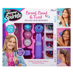Cra-Z-Art hair-beader comb helps apply beads quickly for shiny, party-ready looks