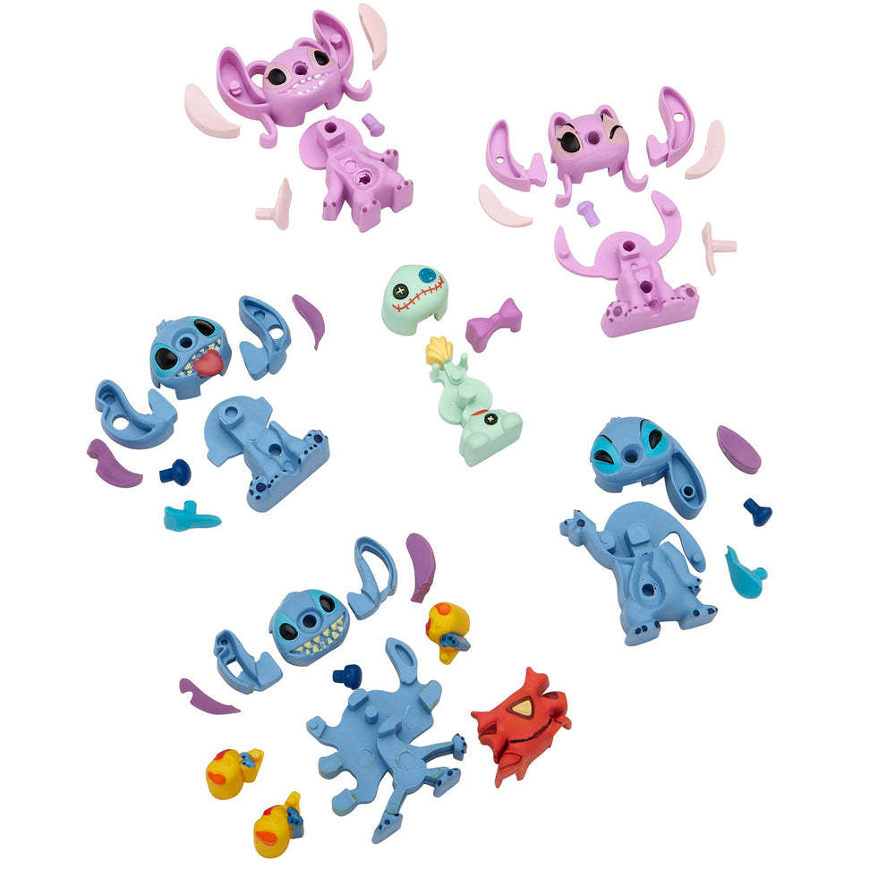 Cra-Z-Art Stitch Surprise 3 Pack erasers—closeup of detailed 3D faces.