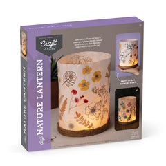 Craft Crush Nature DIY Lantern Kit assembly view shows simple setup for nature-inspired crafts