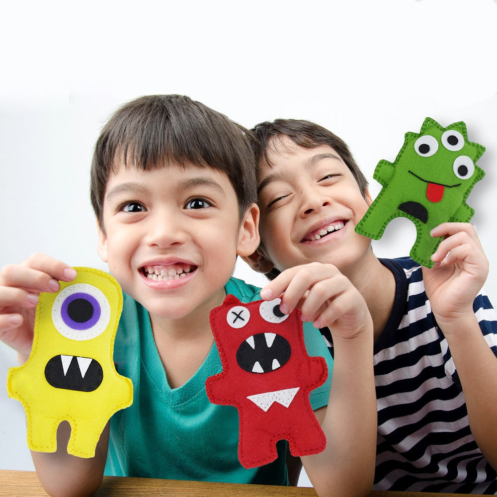 Little Monsters sewing kit poly stuffing creates cuddly monsters