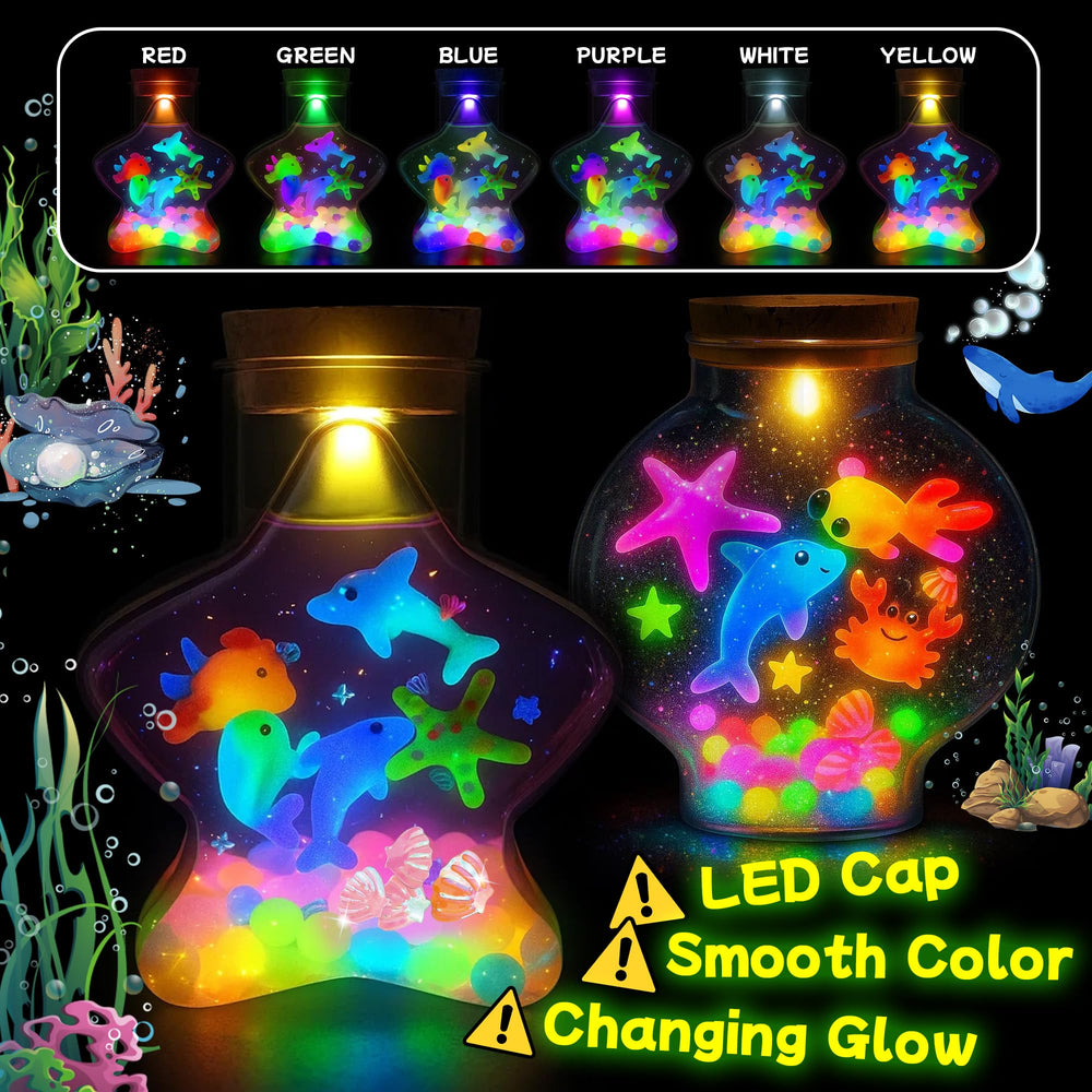 Craft Spot glow gel water pets set for luminous aquatic figures