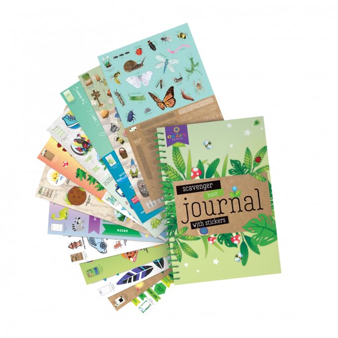 Craft-Tastic Scavenger Hunt Journal kid-friendly design makes journaling approachable.