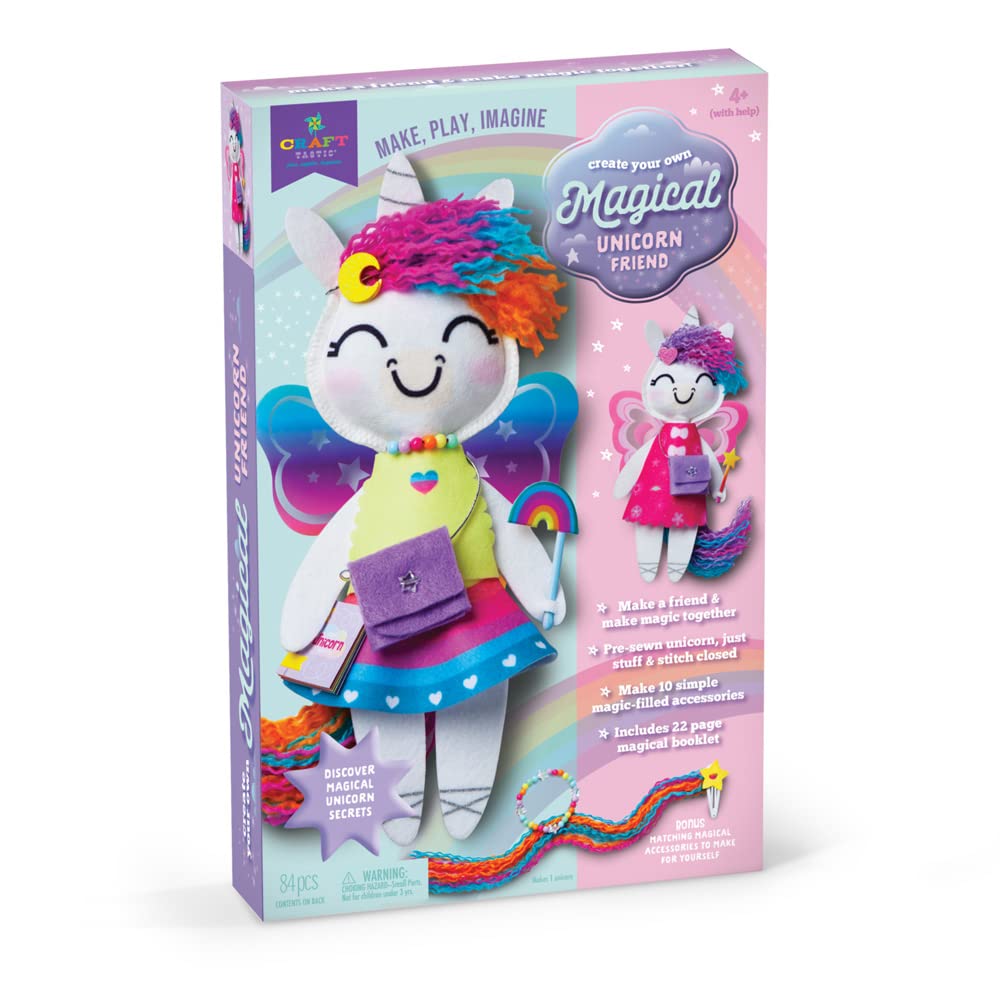 Craft-Tastic unicorn friend craft kit with colorful unicorn for imaginative play
