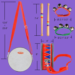 CRAFTEEM drum sticks help toddlers build fine motor skills.
