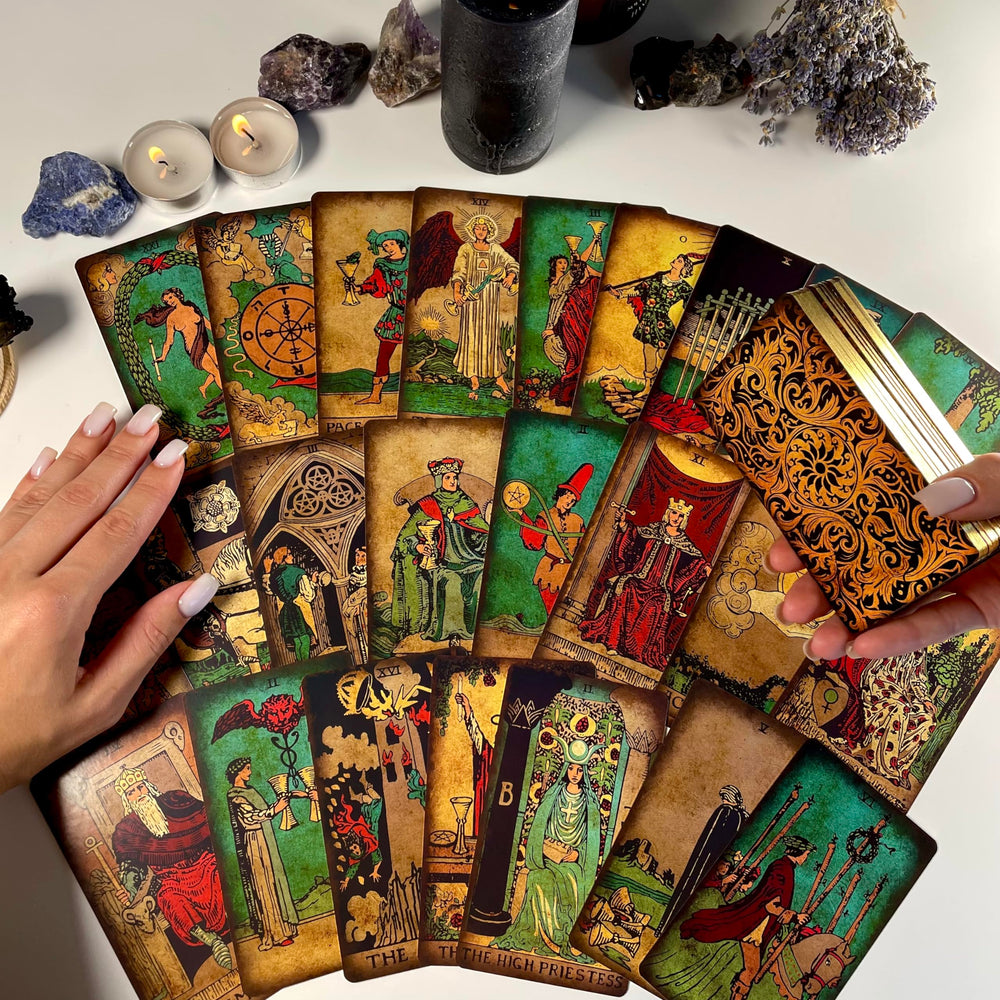 CRAFTERIAN Bright Tarot guidebook image helps structure your practice with 35 pages