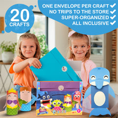 Craftikit 20 Under The Sea ocean animals crafts engage children with color.