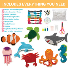 Craftorama sewing kit pre-cut felt projects ready for quick, mess-free crafting sessions.