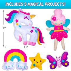 CraftsBee pre-cut felt and needles for easy crafting