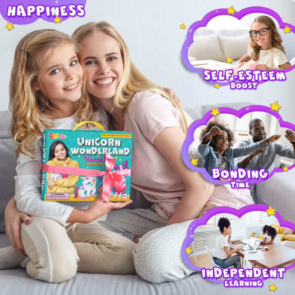 CraftsBee all-materials-included craft kit for mess-free crafting