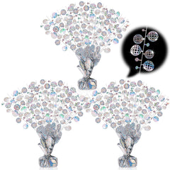 CraftyDream disco spray centerpiece with base adds festive table sparkle for parties.