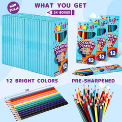 24 pack with 12 vibrant colors per pack for vivid results