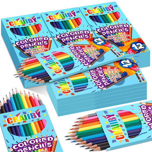 Craiiby premium colored pencils, 288-count bulk set ideal for classrooms and home projects
